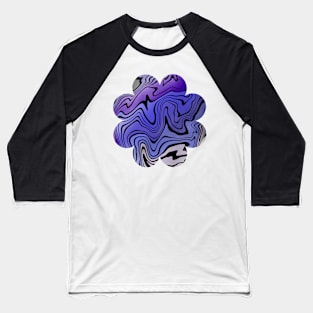 Purple Waves Baseball T-Shirt